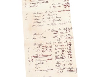 Vintage Calculations Washi Tape *SHOP EXCLUSIVE* Retro Handwritten Document Tape with Liner by Wintertime Crafts for Journaling, Notebook