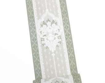 Sage Green Floral Washi Tape *SHOP EXCLUSIVE* Vintage Floral Pattern Tape with Liner by Wintertime Crafts for Journaling