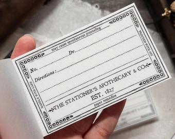 The Staioner's Apothecary Memo Pad from Crea With Gaby, Tear-Off Pages for Journaling, Planners, Notepad