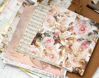 Rice Paper Decoupage Scrapbook Craft Sheet Old Accounts and Girl 475