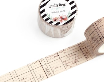 Old Remedies Washi Tape *SHOP EXCLUSIVE* French Prescriptions Masking Tape by Wintertime Crafts for Journaling, Notebooks