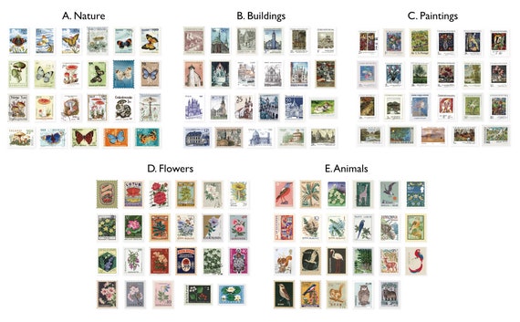 Stamp Sticker Sets 46 Vintage Style Stickers for Art Journaling, Paper  Crafts, Scrapbooking Botanical, Buildings, Butterflies, Die Cut 