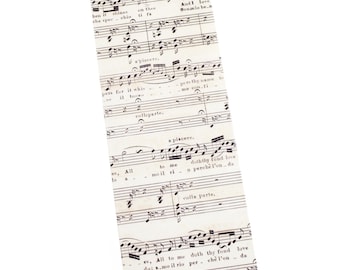 The Opera Washi Tape *SHOP EXCLUSIVE* Sheet Music Notes Tape with Liner by Wintertime Crafts for Journaling, Notebook