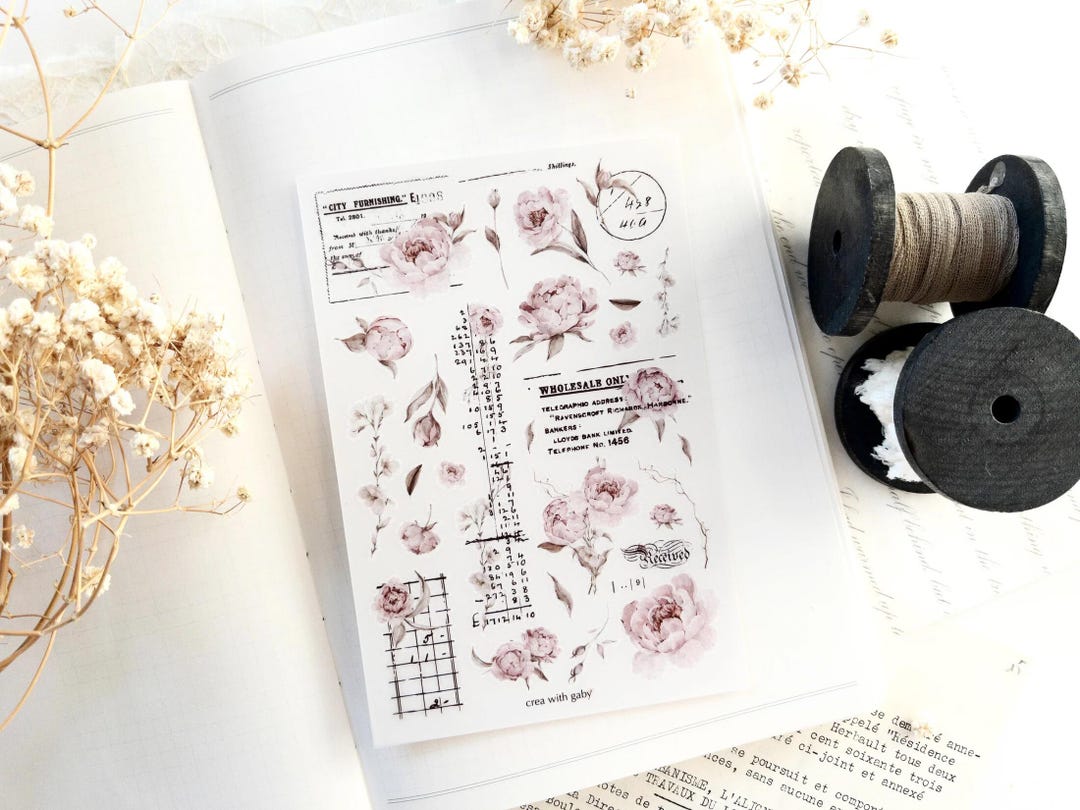 The Blooming Archive Rub-on Transfers From Crea With Gaby, Decorative ...