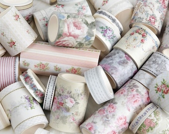 The Complete Wallpaper Collection, 39 Full Washi Tapes *SHOP EXCLUSIVE* Vintage Cottagecore Tapes by Wintertime Crafts, Chic Gift Sets