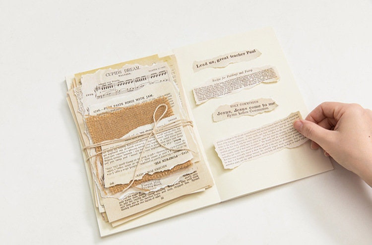57 Vintage Style Book Pages - Paper Material Reproductions