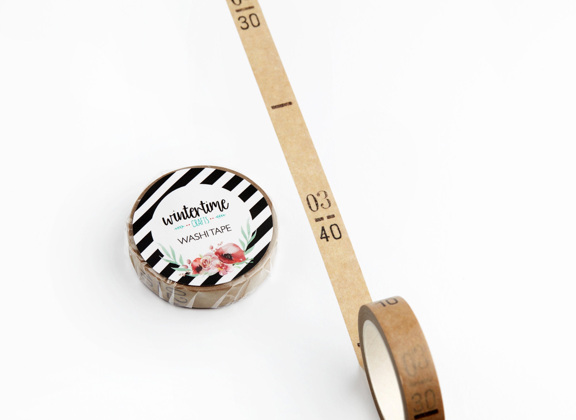 Distressed Grid - Exclusive Washi Tape by Wintertime Crafts