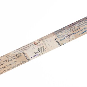 Washi Tape *SHOP EXCLUSIVE* Retro Collage Masking Tape by Wintertime Crafts for Scrapbooking, Journaling, Traveler's Notebook - Brown Pages image 2