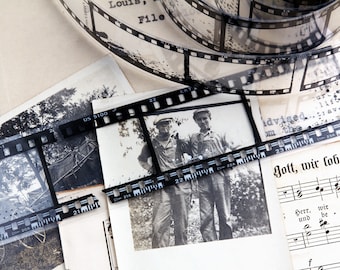 Blank Film Negatives PET Tape *SHOP EXCLUSIVE* Vintage Camera Film Strip Transparent Tape Roll by Wintertime Crafts for Journaling, Notebook