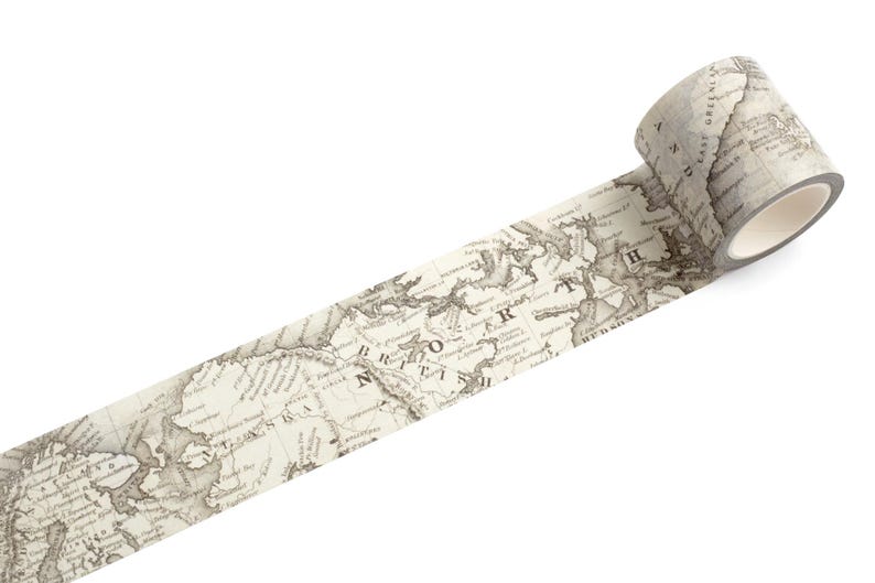 The North Washi Tape *SHOP EXCLUSIVE* Vintage Map by Wintertime Crafts ...