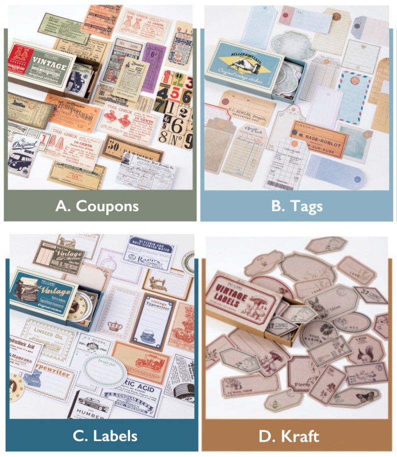 Matchbox Vintage Sticker Sets Box With 60 Vintage Stickers Etsy Ireland