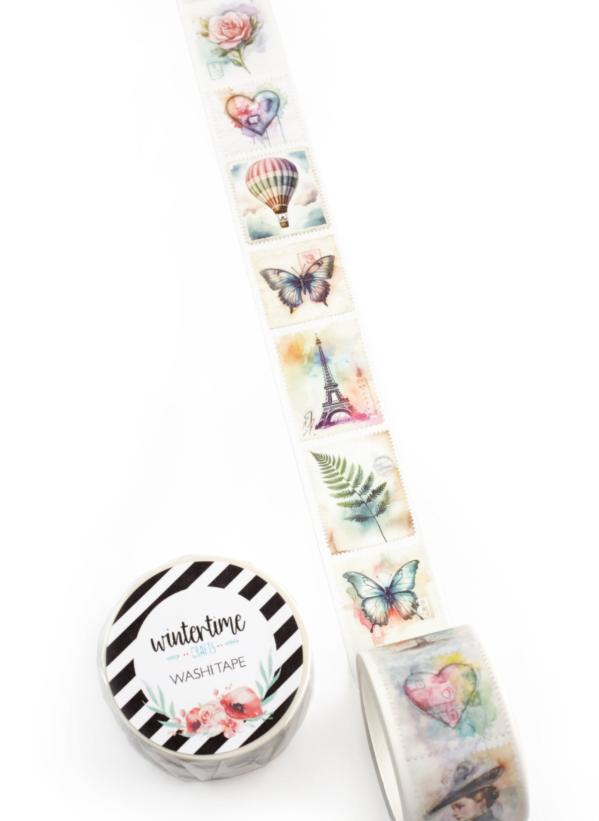 Distressed Grid - Exclusive Washi Tape by Wintertime Crafts