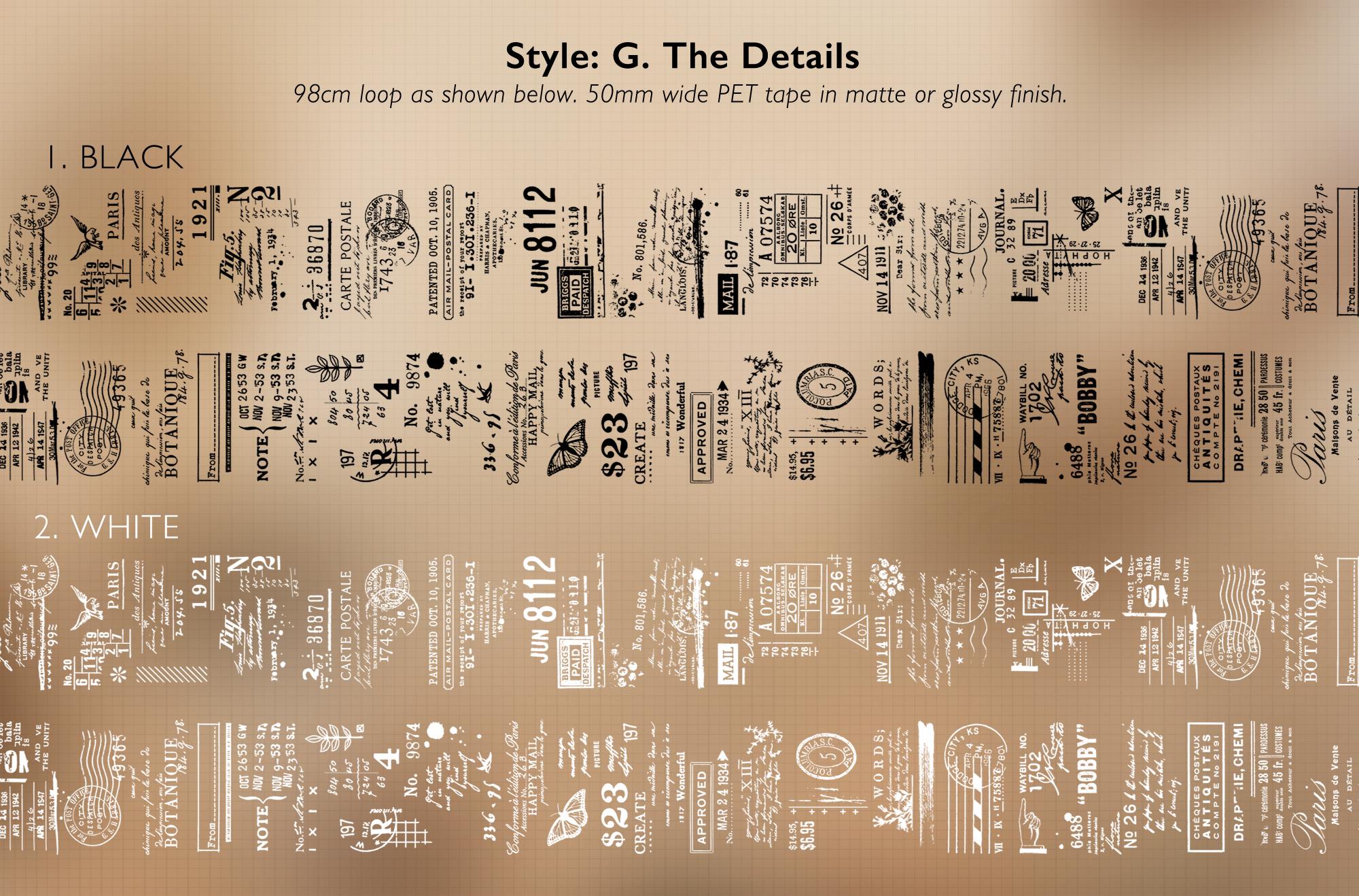One Loop Sample of PET Tape *SHOP EXCLUSIVE* Vintage Style