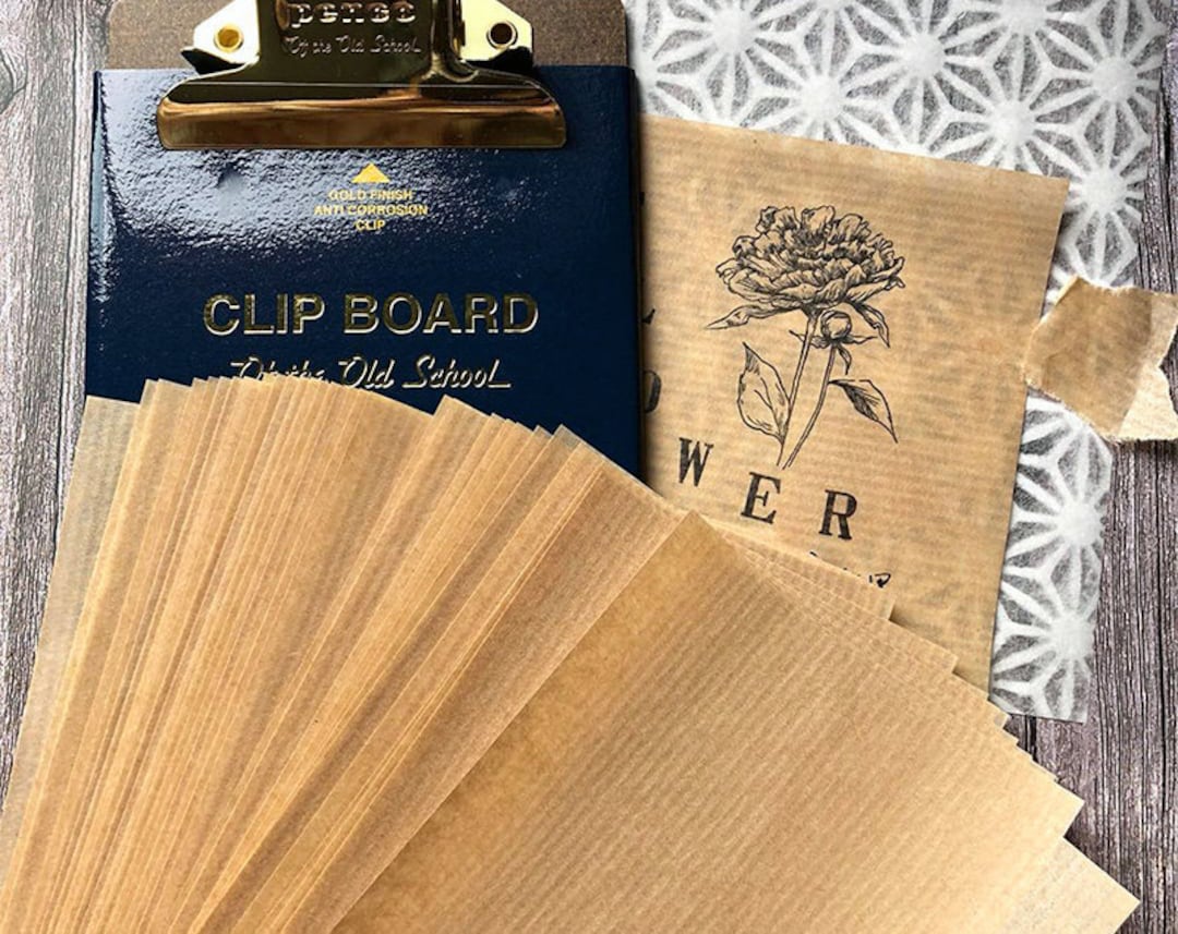 Onion Skin Paper Pack A6 Size From Wintertime Crafts 30 Small Brown Paper Sheets for Junk