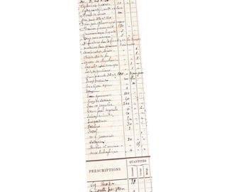 Vintage French Prescriptions Washi Tape *SHOP EXCLUSIVE* Old Pharmacy Tape by Wintertime Crafts for Journaling, Notebooks