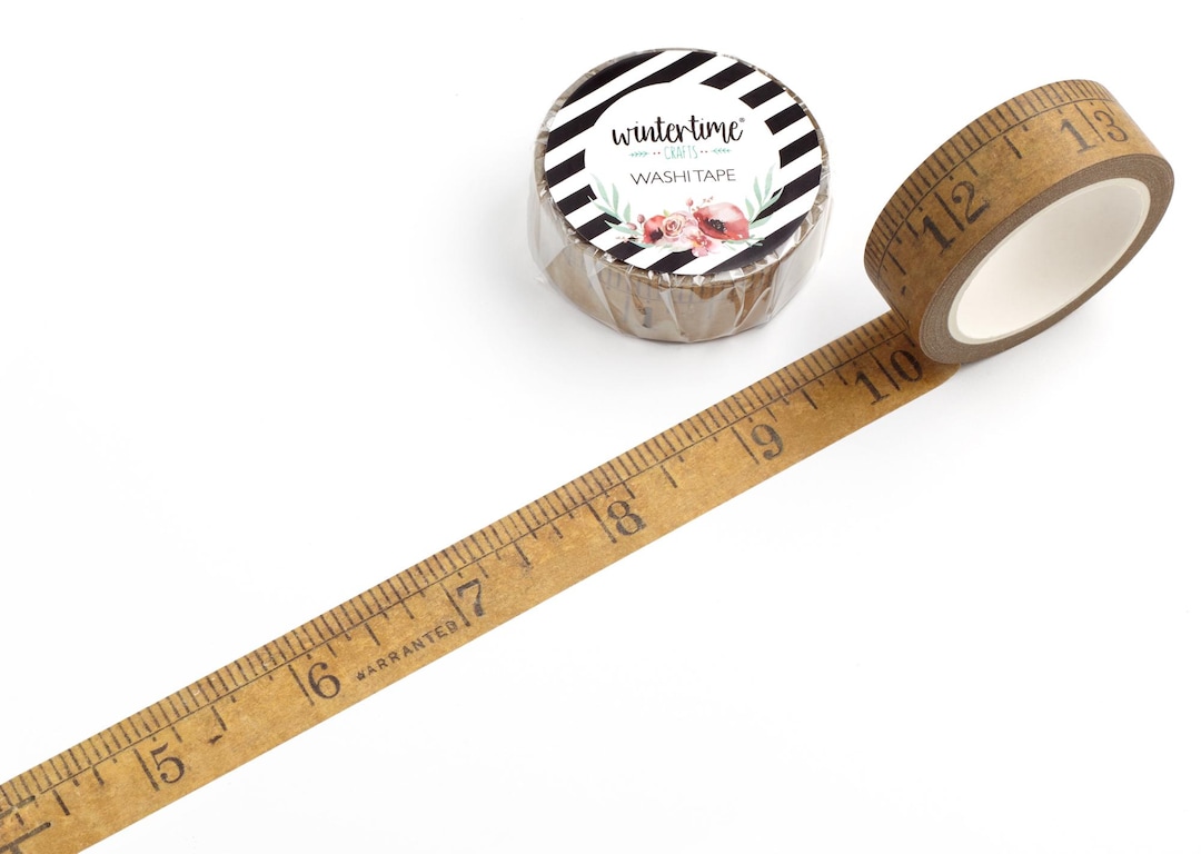 Inchie Ruler Tape Wooden Ruler Washi Tape *SHOP EXCLUSIVE* Inches Measurements by ...