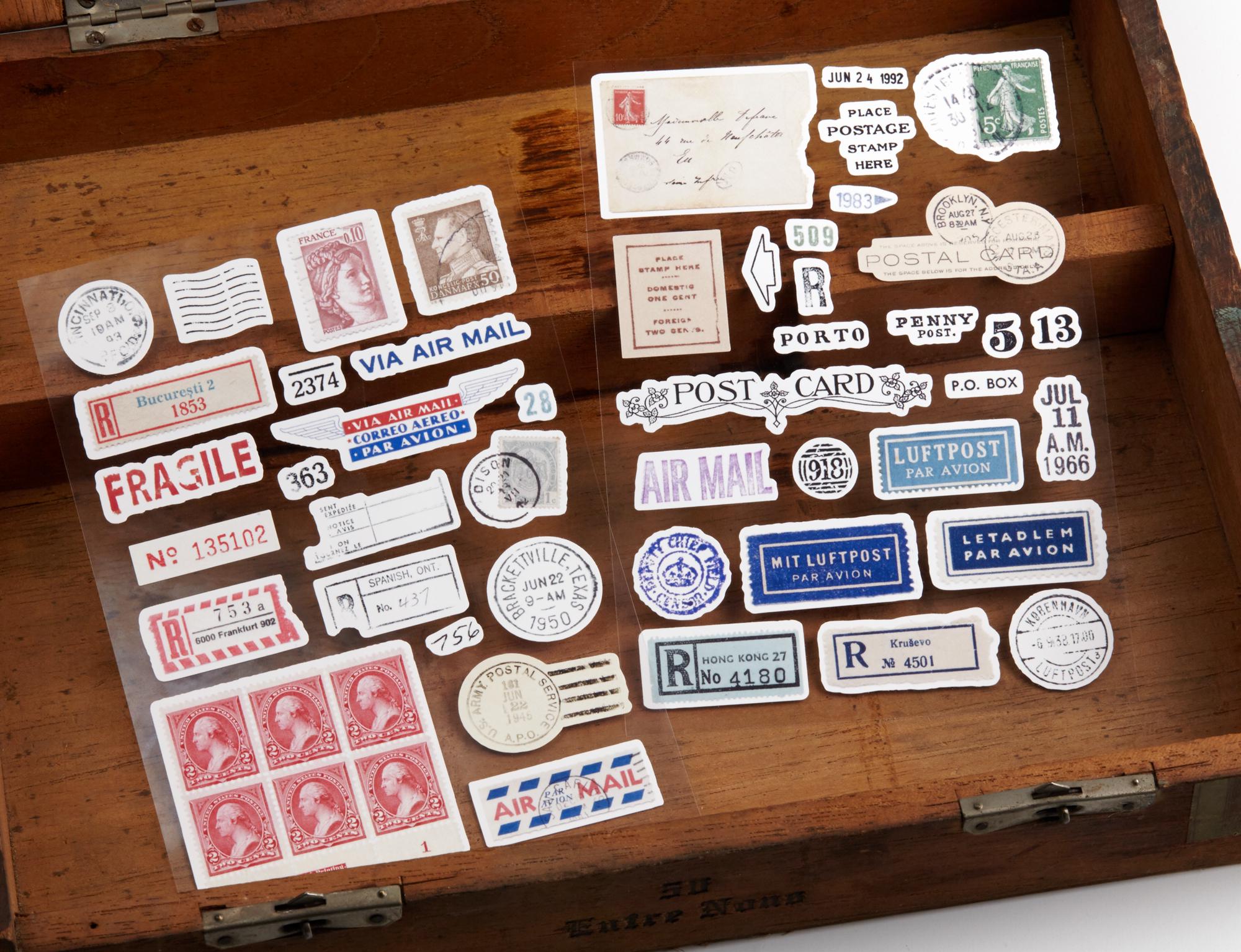 Registered Mail Labels Vintage - Etsy