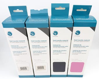 Destash Sale: 9" Heat Transfer Material Rolls, Black, Charcoal, Pink, for Silhouette Machine