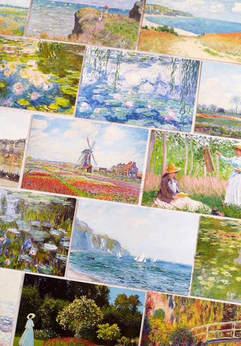 The Classic Claude Monet Postcard Set *SHOP EXCLUSIVE* - Set of 30 Impressionism Paintings Art Print Cards for Paper Crafts, Snail Mail image 6