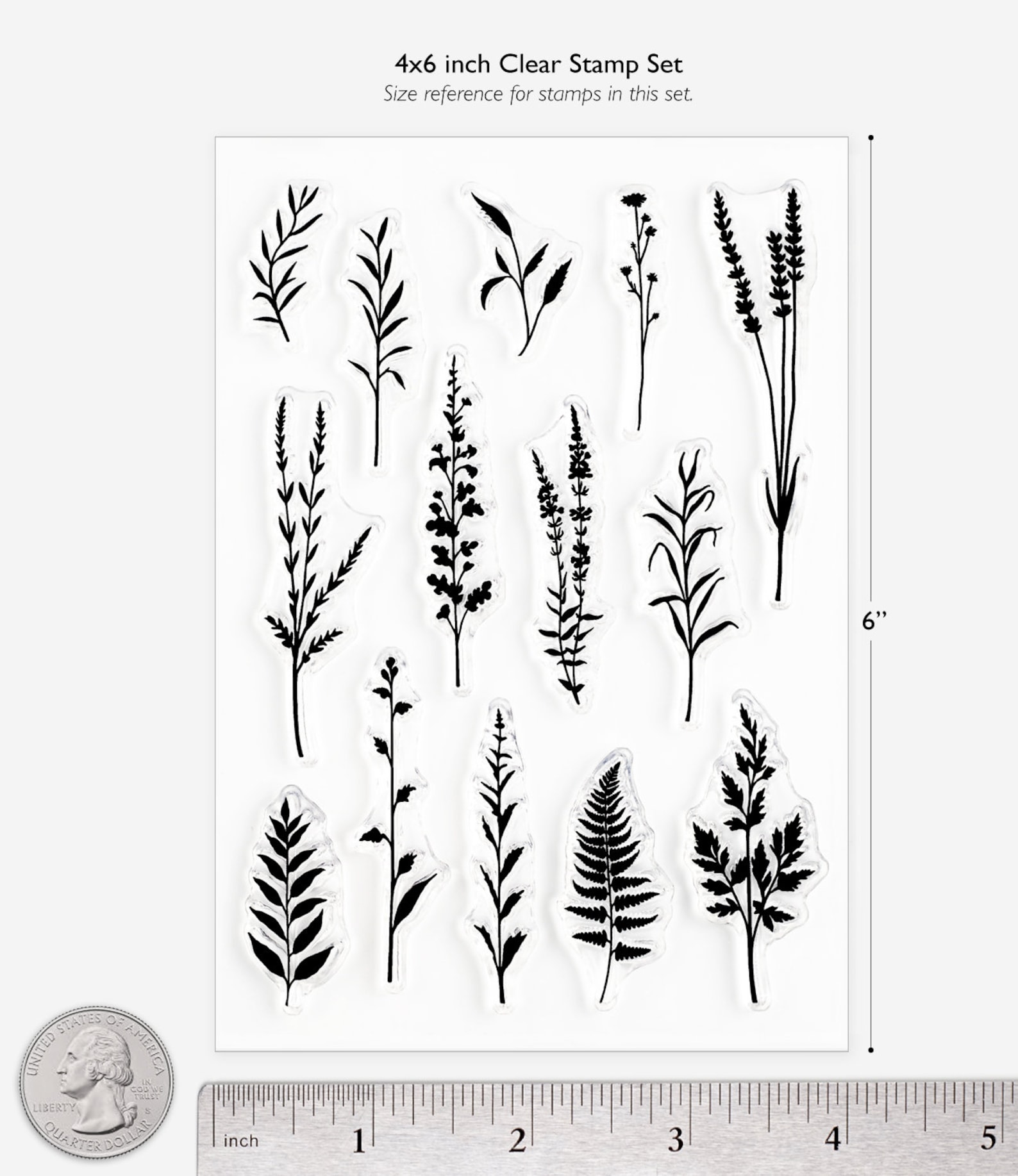 Plant Silhouettes Clear Stamp Set - Botanical Floral Drawings *SHOP ...