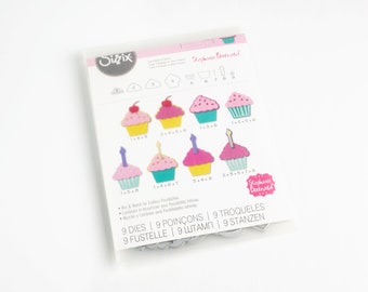 Destash Sale: Sizzix Cupcake Die Set, Mix and Match Metal Die Set for Cute Cupcakes