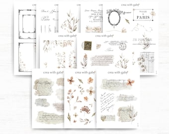 Memories Collection Washi Stickers by Crea With Gaby, Translucent Stickers for Planners