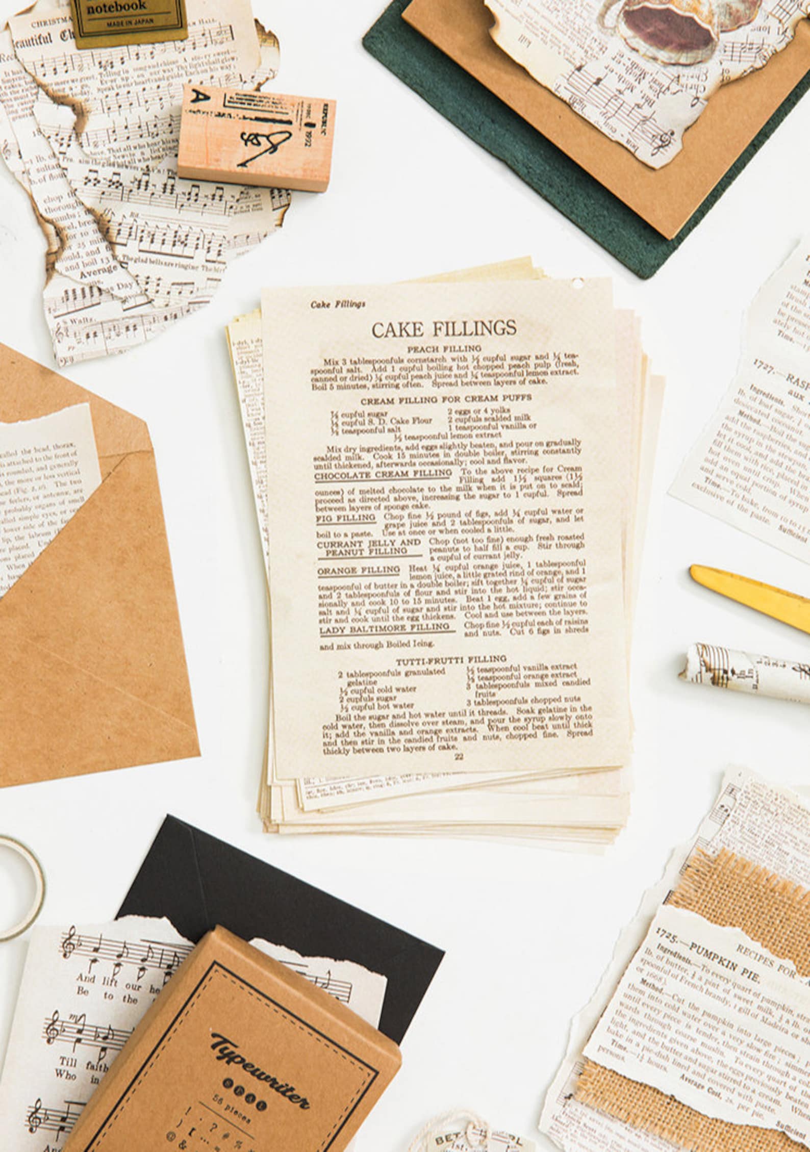 57 Vintage Style Book Pages Paper Material Reproductions for Etsy