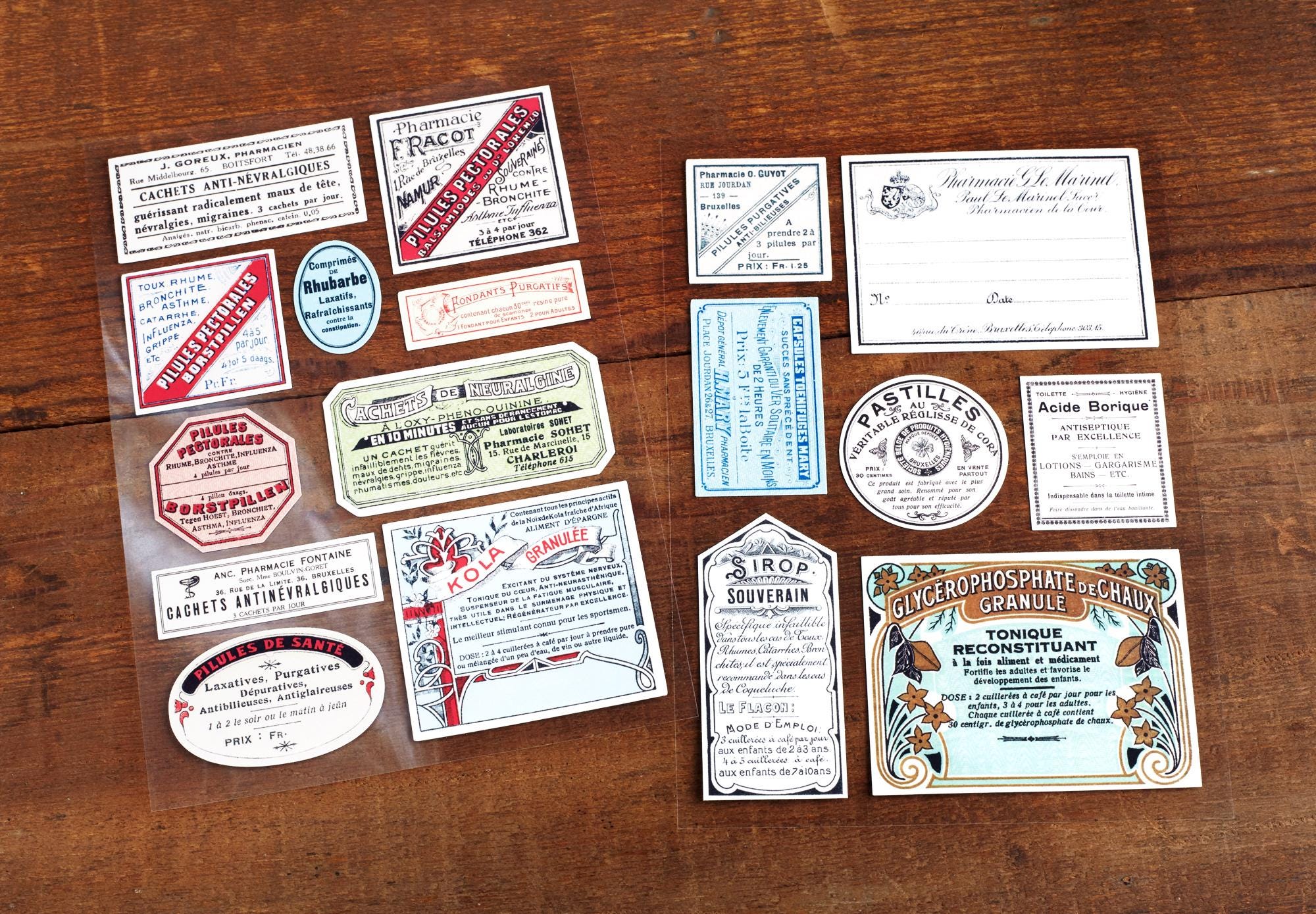 Antique French Pharmacy Label - Etsy