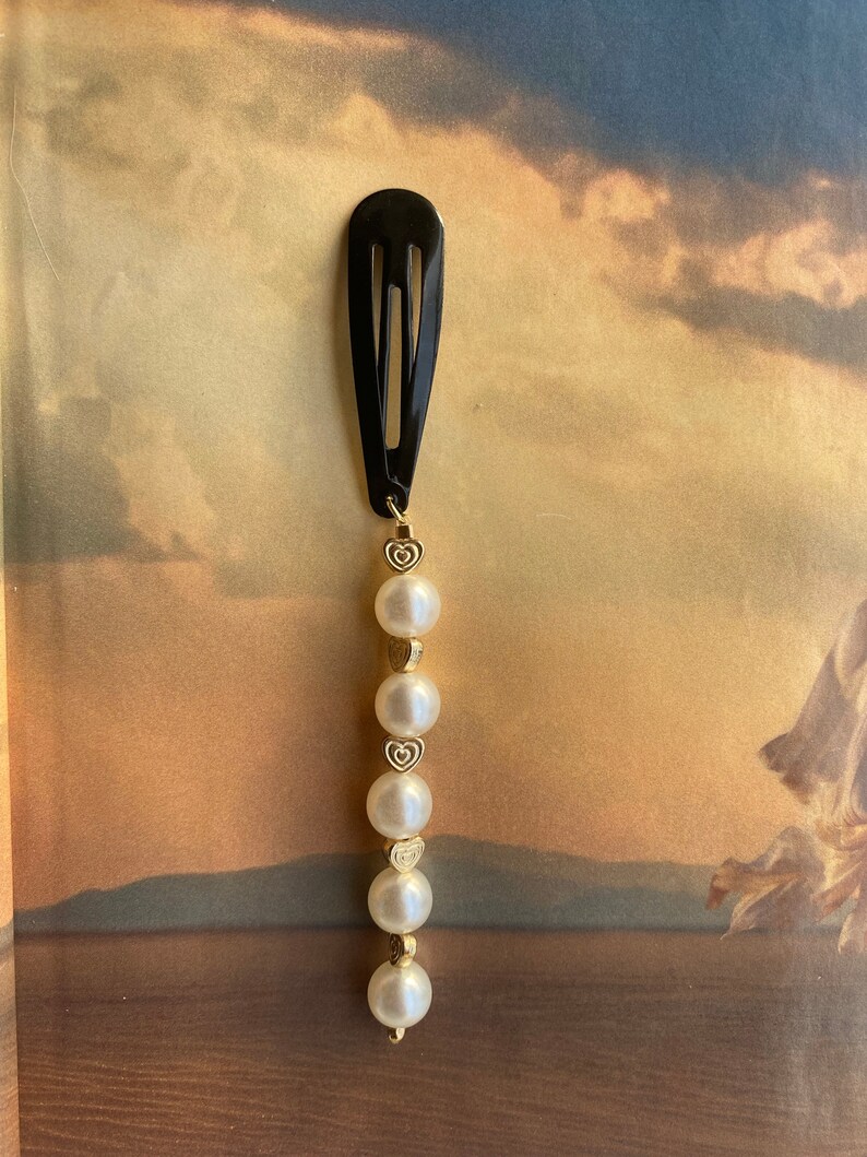 Beaded Hair Clip Etsy