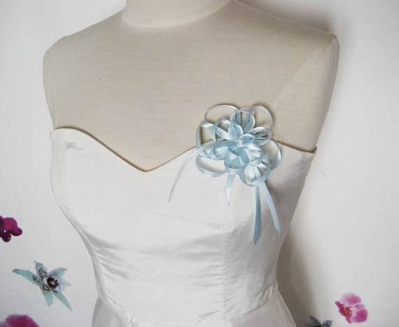 Clearance 50 Off Brooch Or Hair Jewelry Color Sky Blue Etsy