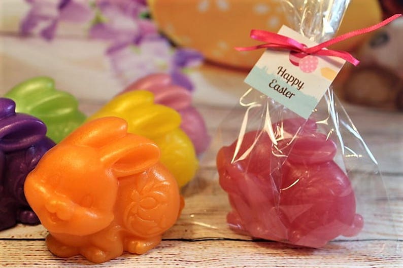Easter Bunny Soap Favors 5 5 Bunny Soaps Easter Soaps Etsy