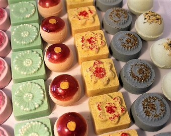 6 Bath Bombs, Bath Bomb Gift Set, Floral Bath Bombs,Bath Bomb Shapes, 3oz Bath Bombs, Bath Bomb Favors, Flower Bath Bombs, Bath Bombs Set #5