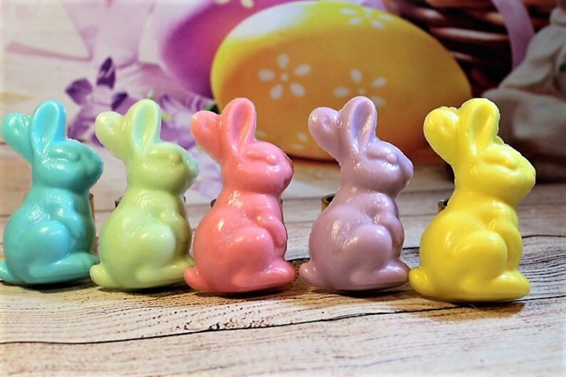 3 Easter Bunny Soaps Bunny Soap Favors Easter Soap Easter Etsy