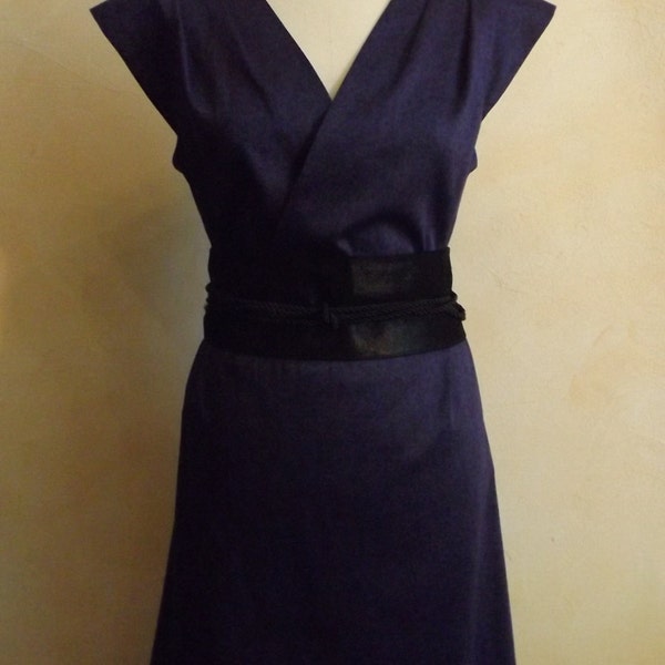 Robe japonisante violette Livraison Gratuite en France