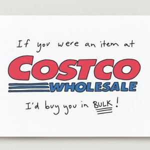 Costco Obsessed Customers | Cute Card | Illustration | Funny Stationary | Girlfriend Card | Boyfriend Card | Anniversary Card image 6