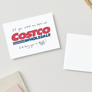 Costco Obsessed Customers | Cute Card | Illustration | Funny Stationary | Girlfriend Card | Boyfriend Card | Anniversary Card image 3