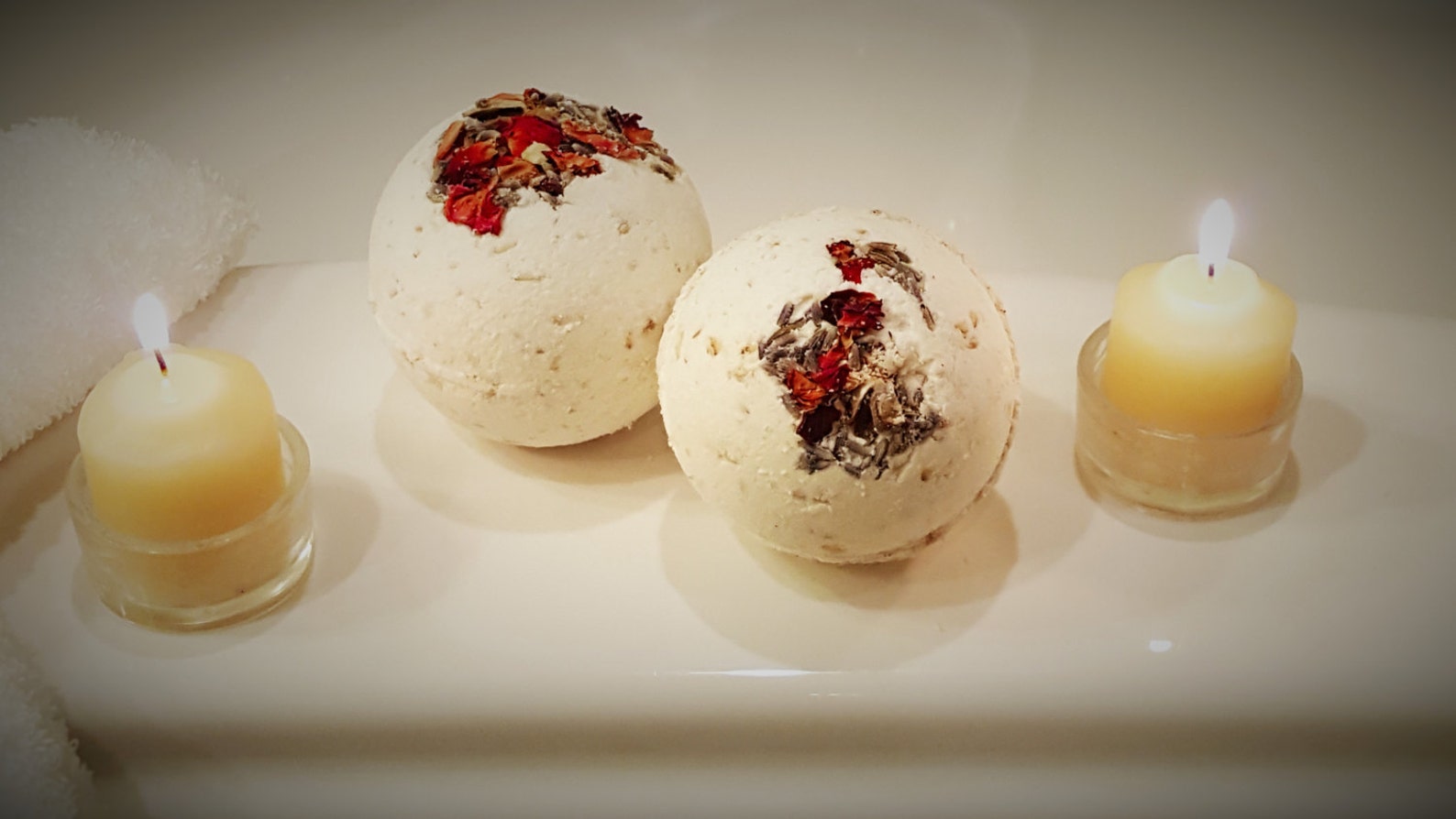 Rose Lavender Oatmeal Bath Bomb Bath Fizzy Etsy