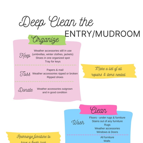 Deep Clean the Entry/Mudroom