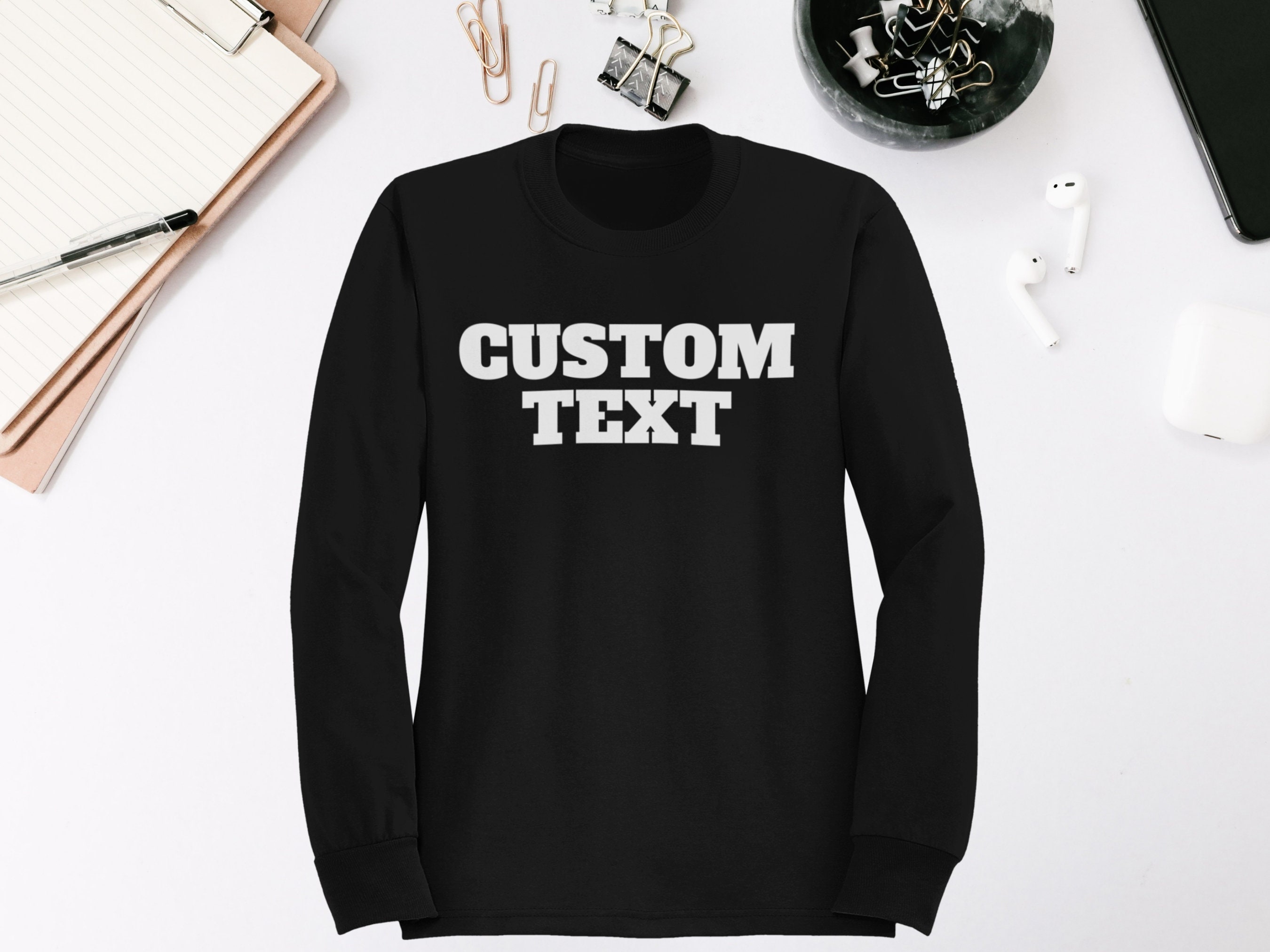 Custom Text Sweatshirt Sweatshirts for Women Custom Etsy
