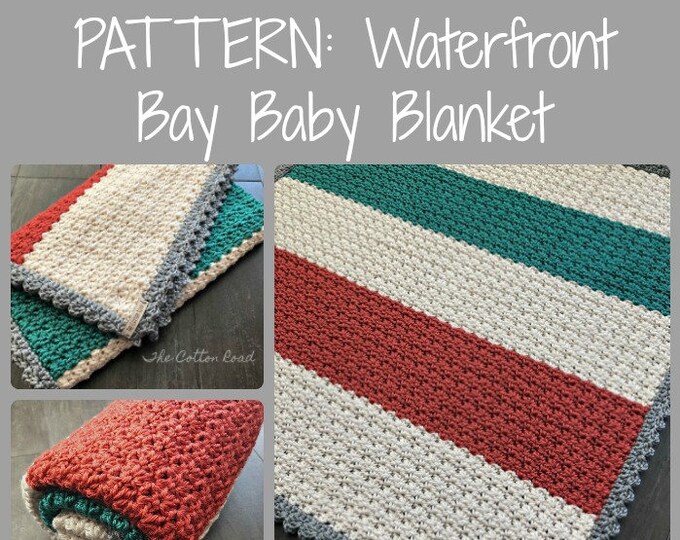 PATTERN Waterfront Bay Baby Blanket Etsy