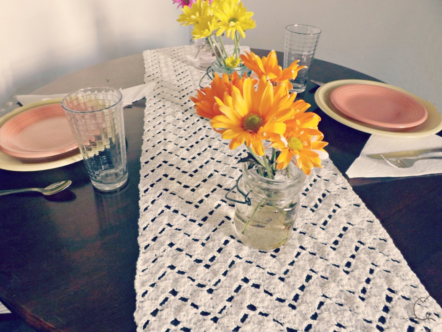 Pattern: Vintage Chevron Table Runner - Etsy
