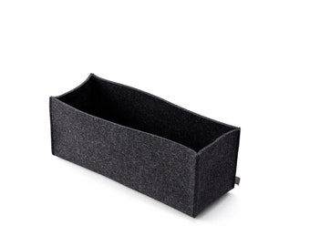 Felt basket Keep Box storage basket felt storage box-colour mango-100% merino design wool felt