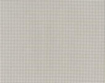 Westfalenstoffe woven fabric Gent check taupe, cream white - single piece 1 meter