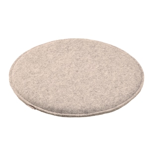 Filz Felt Sitzkissen Sitzauflage Auflage Stuhlkissen Bankauflage Kissen Schurwoll Filz ca. 2 cm Höhe rund verschiedene Größen beige meliert