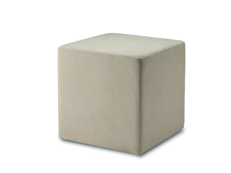 Hocker, KUBI, Pouf, Sitzwürfel, 40 x 40 x 40 cm, PU-Schaum, Pflegeleichter Bezug Möbel Stoff, stabile Füße, bis 150 kg, 11 Farben wählbar Bild 9