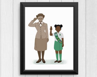 Josephine Holloway Illustration / Girl Scouts Art Print