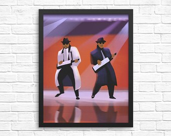 Jimmy Jam & Terry Lewis Illustration / Music Art Print