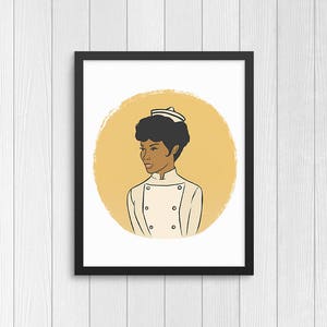 Diahann Carroll as Julia Art Print/ 60s Sitcom Illustration