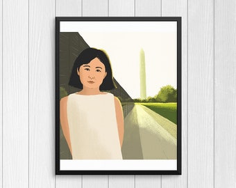 Maya Lin Illustration / Women's History Art Print