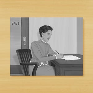 Jane Bolin Illustration / Black History Art Print